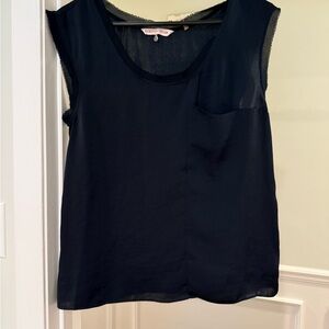 Rebecca Taylor Black Sleeveless Tank Top